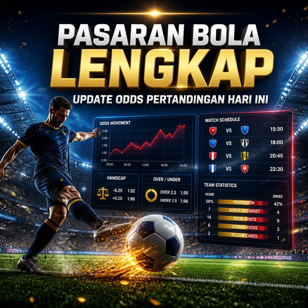 Pasaran Bola Terlengkap untuk Laga Populer Hari Ini